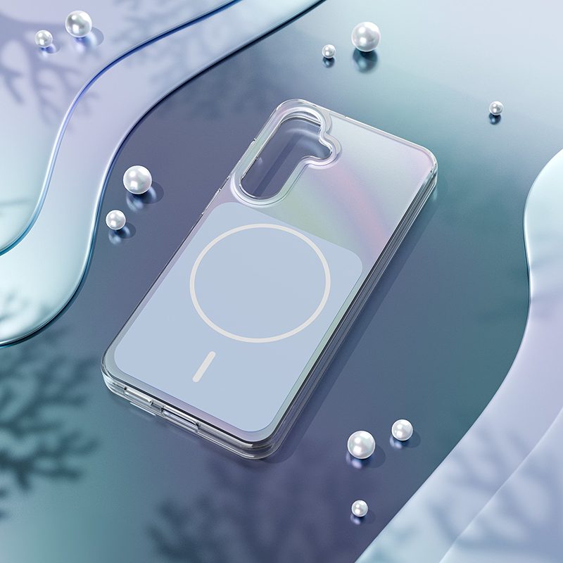 Etteri Hidden Pearl case for Samsung Galaxy S25 light blue - Billede 4