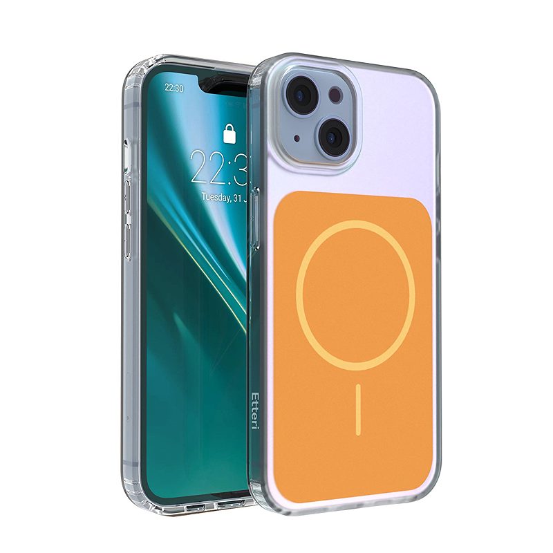 Etteri Hidden Pearl case for iPhone 14 6,1" orange
