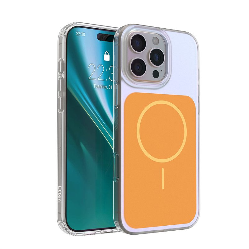 Etteri Hidden Pearl case for iPhone 16 Pro 6,3" orange
