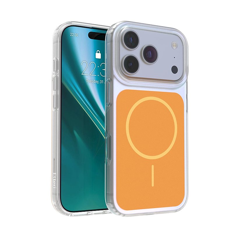 Etteri Hidden Pearl case for iPhone 17 Pro / 18 Pro 6,3" orange