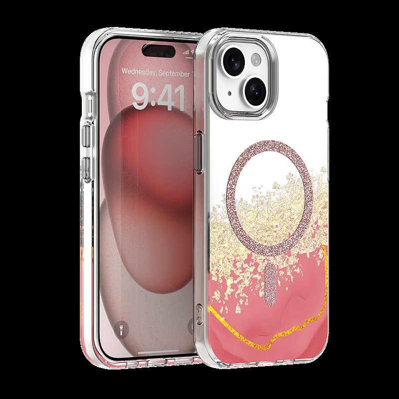 Epoxy Mag case for iPhone 13 / 14 6,1" pink