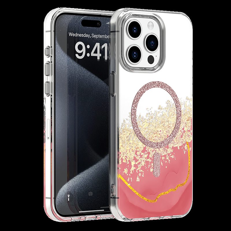 Epoxy Mag case for iPhone 14 Pro 6,1" pink