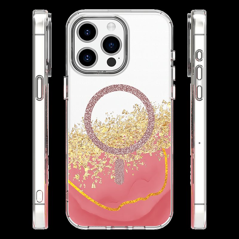 Epoxy Mag case for iPhone 14 Pro 6,1" pink - Billede 2