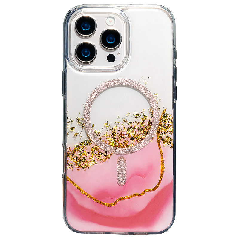 Epoxy Mag case for iPhone 14 Pro 6,1" pink - Billede 3
