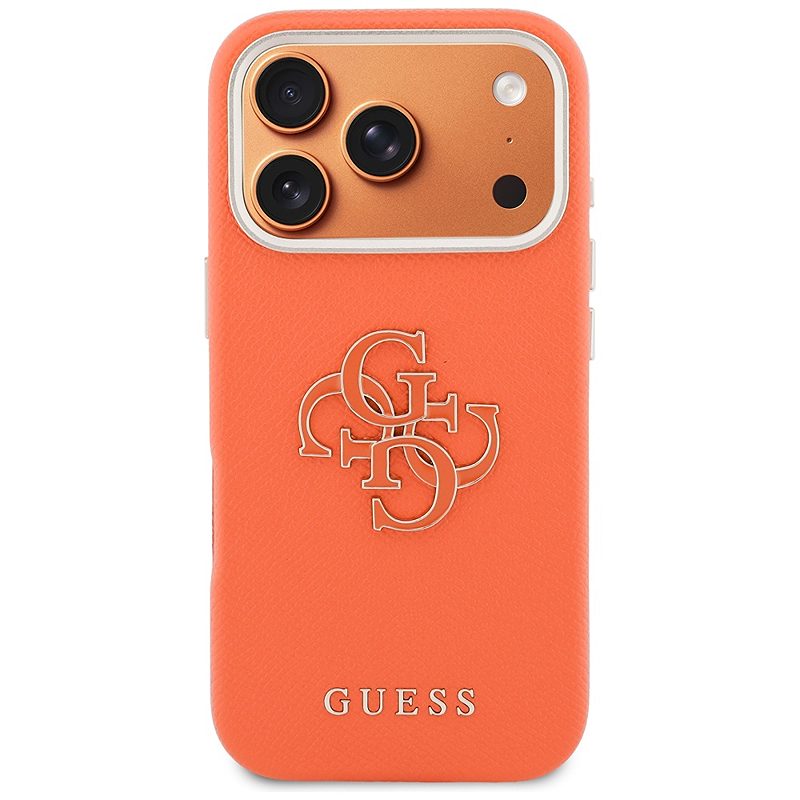 Guess HC PU FW RESIN LOGO ORANGE case for iPhone 17 Pro 6,3" - Billede 3