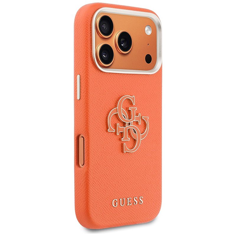 Guess HC PU FW RESIN LOGO ORANGE case for iPhone 17 Pro 6,3" - Billede 4