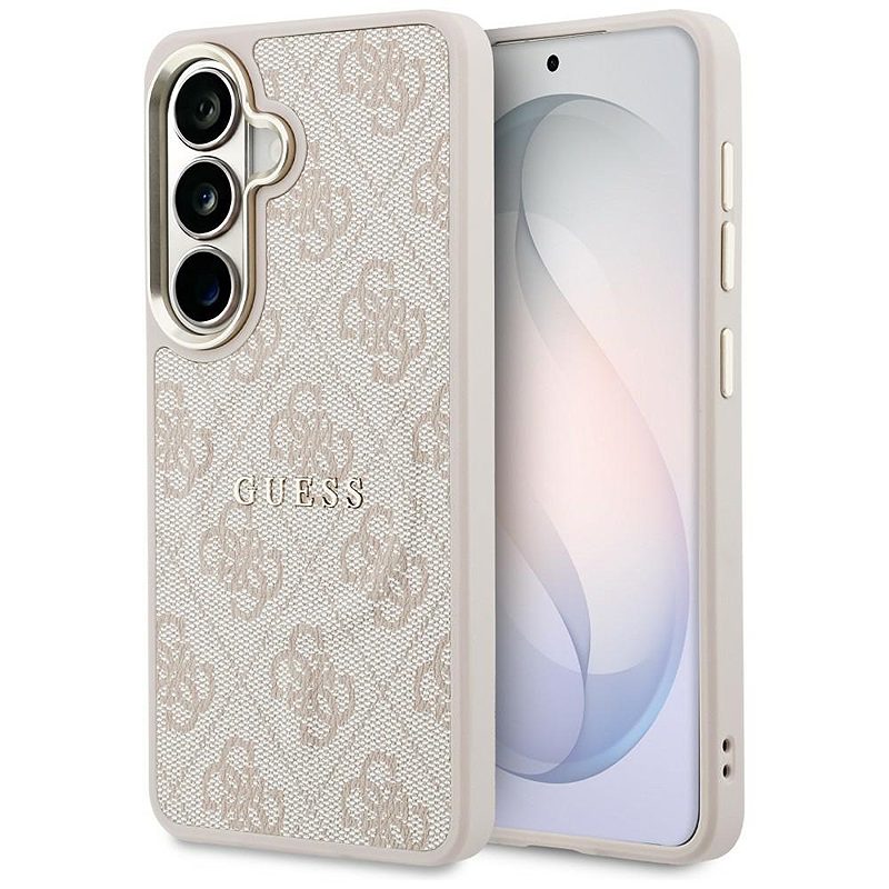Guess case 4G Embossed Ring MagSafe for Samsung Galaxy S26 Plus pink