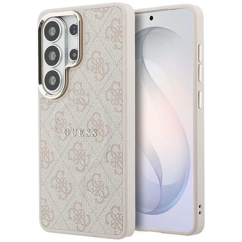 Guess case 4G Embossed Ring MagSafe for Samsung Galaxy S26 Ultra pink