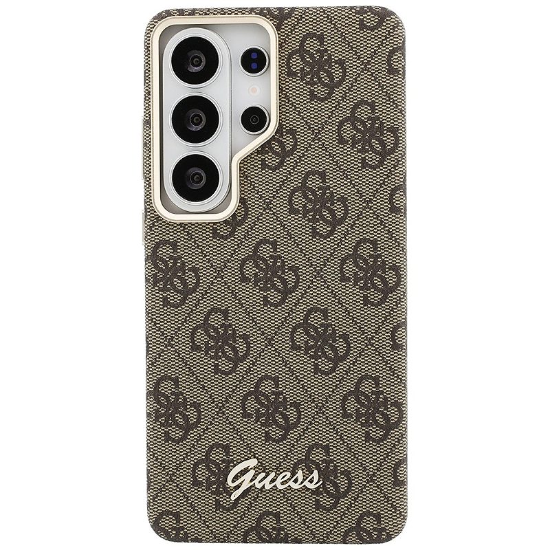 Guess case 4G Script MagSafe for Samsung Galaxy S26 Ultra brown - Billede 3