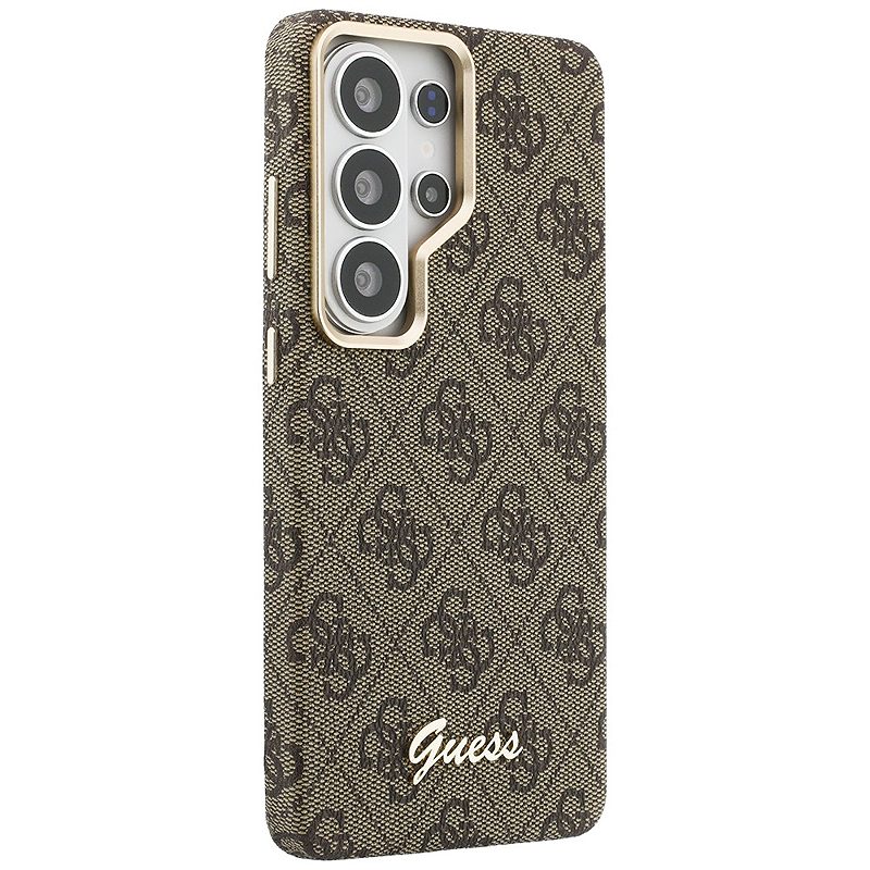 Guess case 4G Script MagSafe for Samsung Galaxy S26 Ultra brown - Billede 4