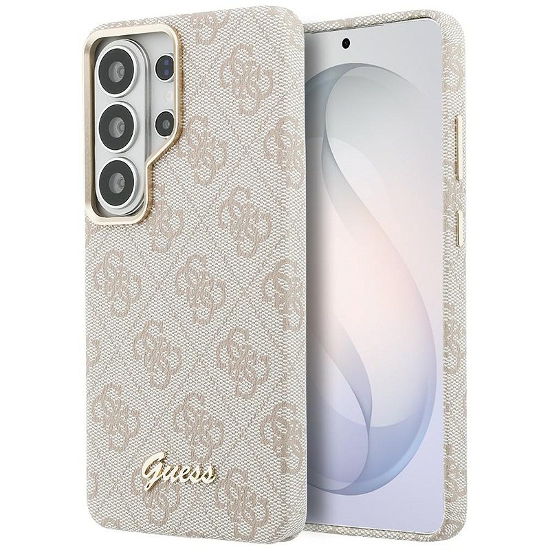 Guess case 4G Script MagSafe for Samsung Galaxy S26 Ultra pink