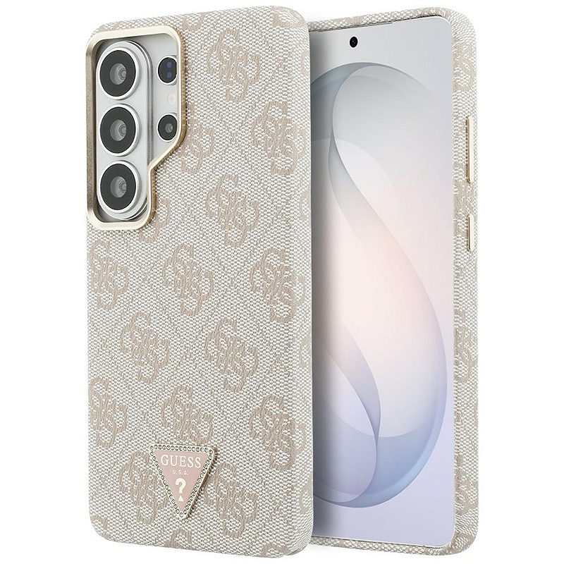 Guess case 4G Triangle Logo MagSafe for Samsung Galaxy S26 Ultra pink