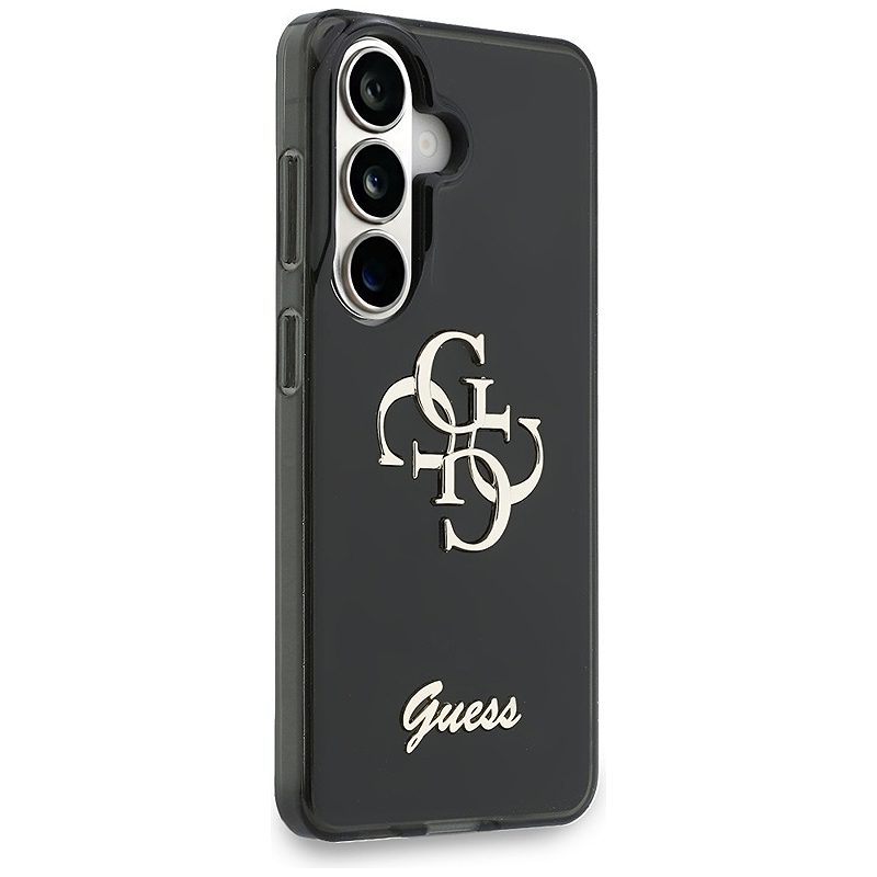 Guess case IML Big Metal 4G Script for Samsung Galaxy S26 black - Billede 4