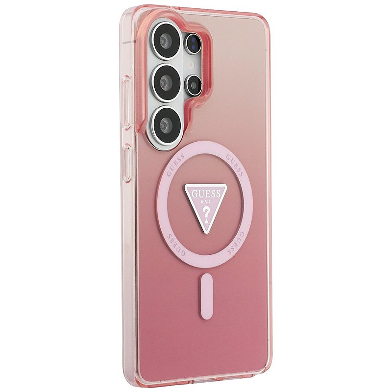 Guess case IML Gradient Triangle MagSafe for Samsung Galaxy S26 Ultra pink - Billede 4