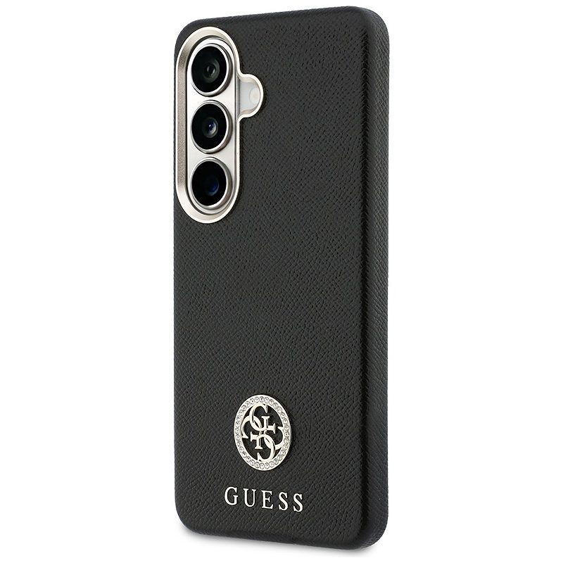 Guess case Rhinestone Round Logo MagSafe for Samsung Galaxy S26 black - Billede 2