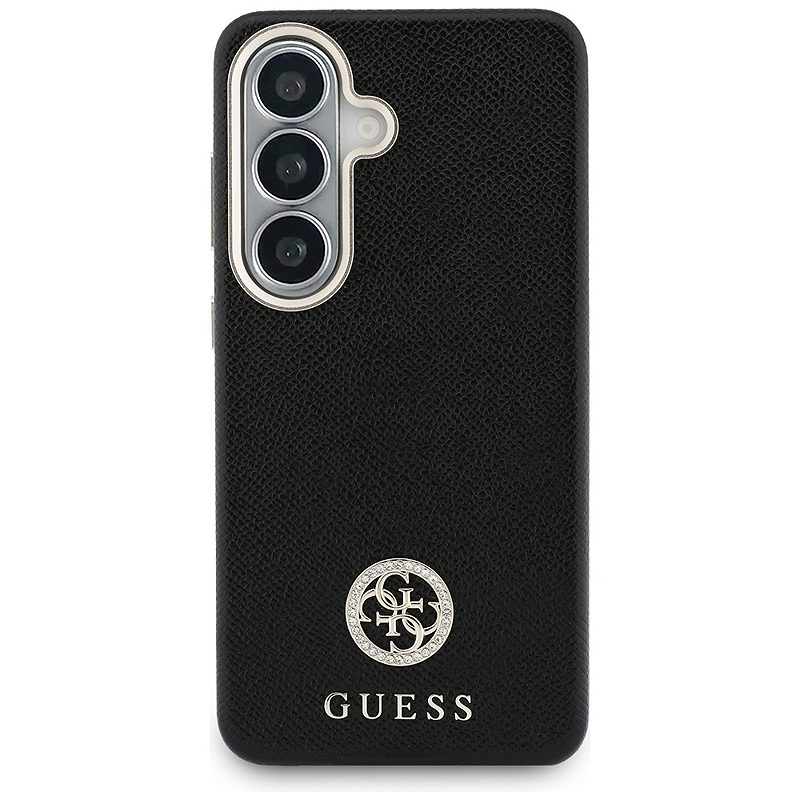 Guess case Rhinestone Round Logo MagSafe for Samsung Galaxy S26 black - Billede 3