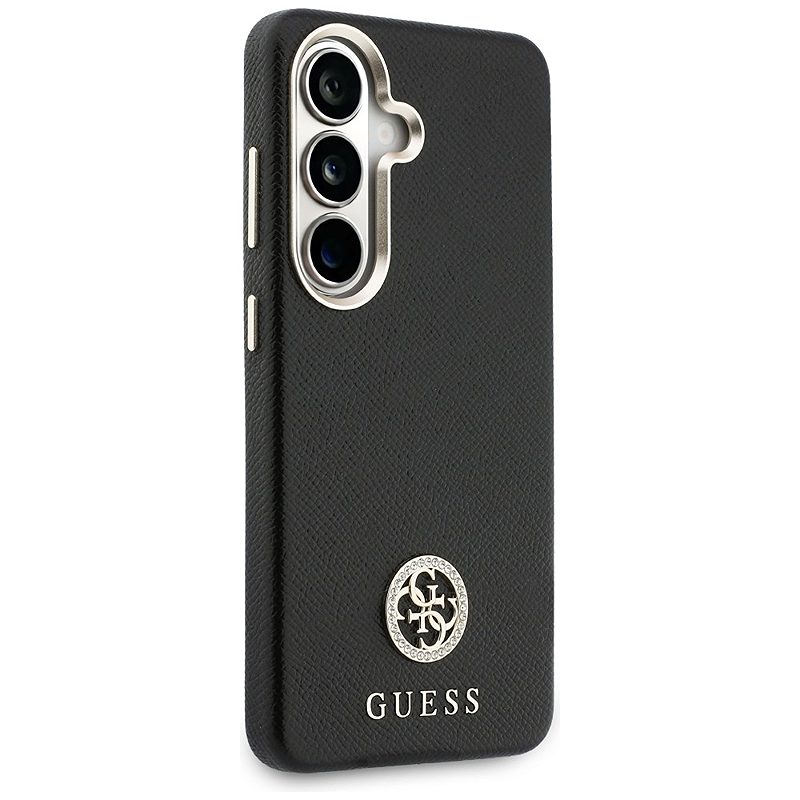 Guess case Rhinestone Round Logo MagSafe for Samsung Galaxy S26 black - Billede 4