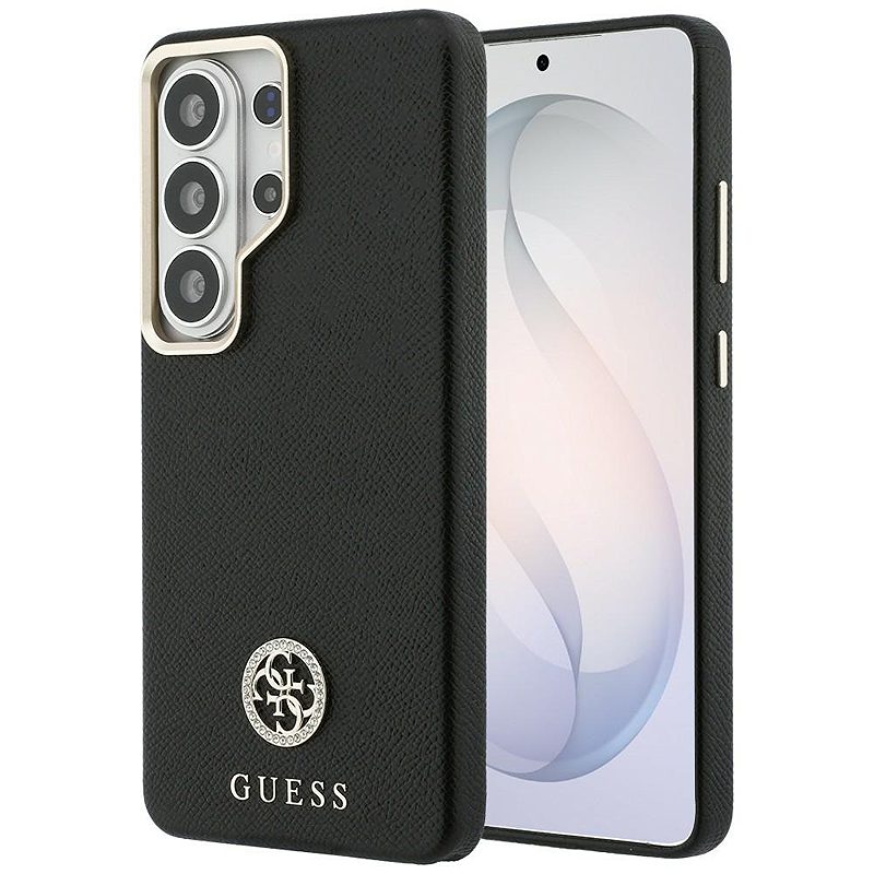 Guess case Rhinestone Round Logo MagSafe for Samsung Galaxy S26 Ultra black