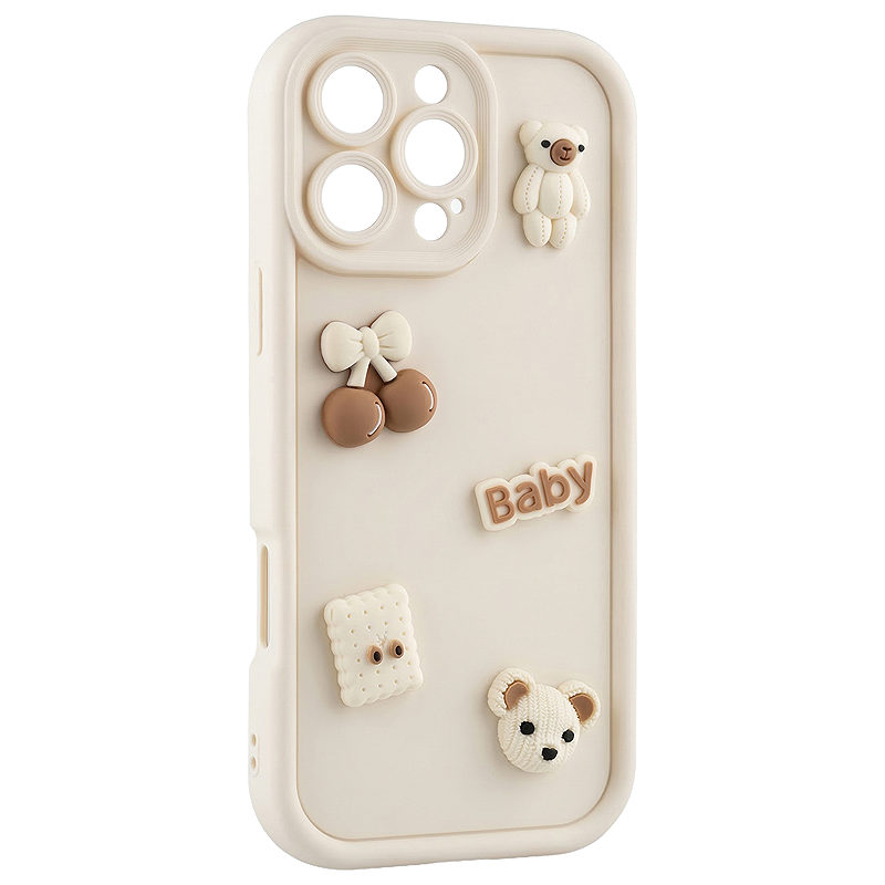 Ultra Trendy 3D case for iPhone 16 Pro 6,3" bear - Billede 4