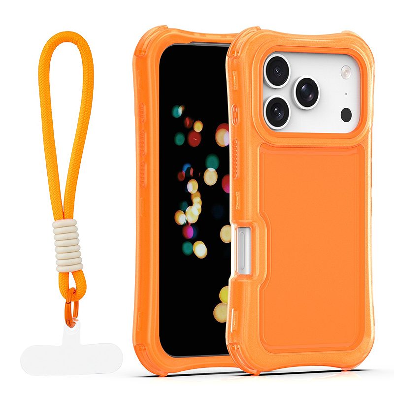 Safepop case with strap for iPhone 17 Pro 6,3" orange