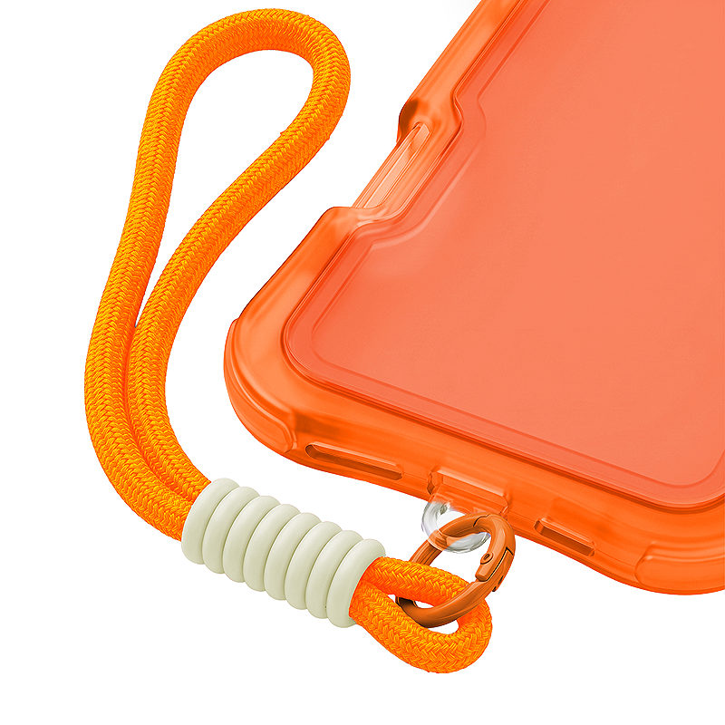 Safepop case with strap for iPhone 17 Pro 6,3" orange - Billede 3