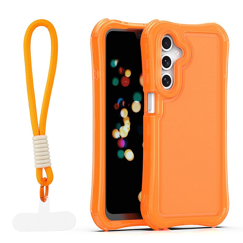 Safepop case with strap for Samsung Galaxy A16 4G / A16 5G orange