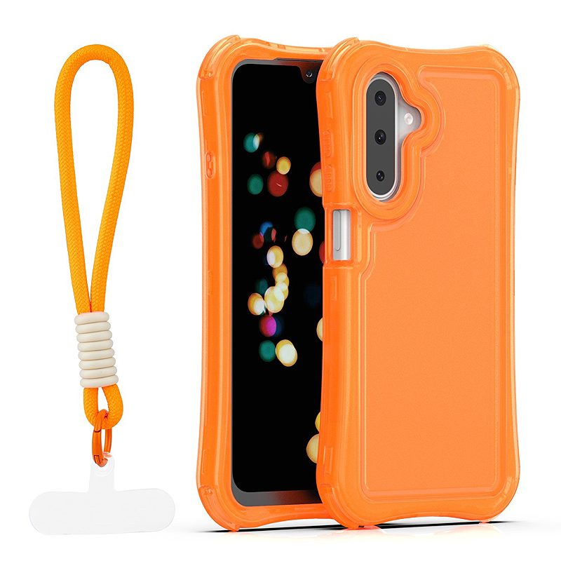 Safepop case with strap for A17 4G / A17 5G / A26 5G / A18 5G orange