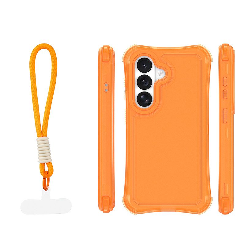 Safepop case with strap for Samsung Galaxy S26 Plus orange - Billede 2
