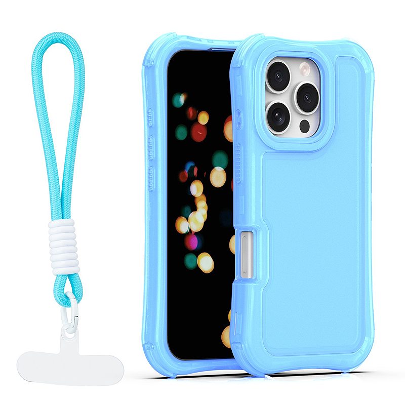 Safepop case with strap for iPhone 16 Pro Max 6,9" blue