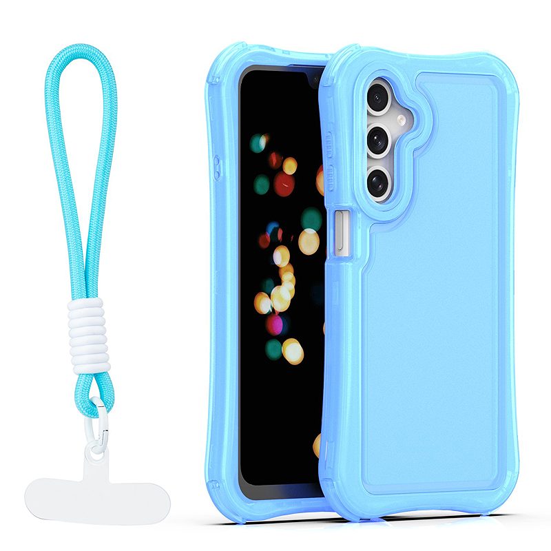 Safepop case with strap for Samsung Galaxy A16 4G / A16 5G blue