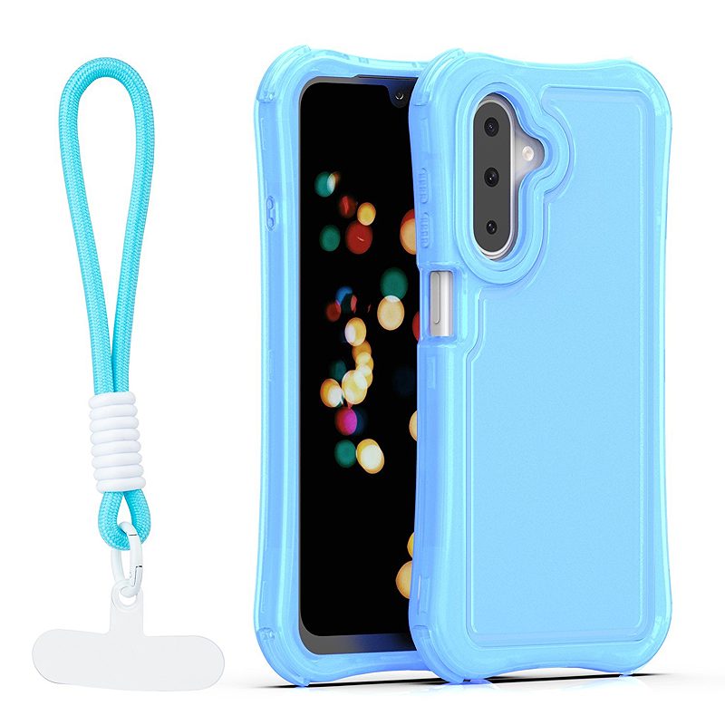 Safepop case with strap for Samsung Galaxy A17 4G / A17 5G / A26 5G / A18 5G blue