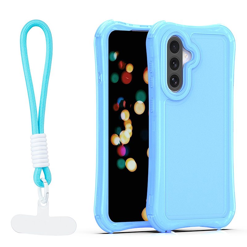 Safepop case with strap for Samsung Galaxy A36 5G / A56 5G / A37 5G blue
