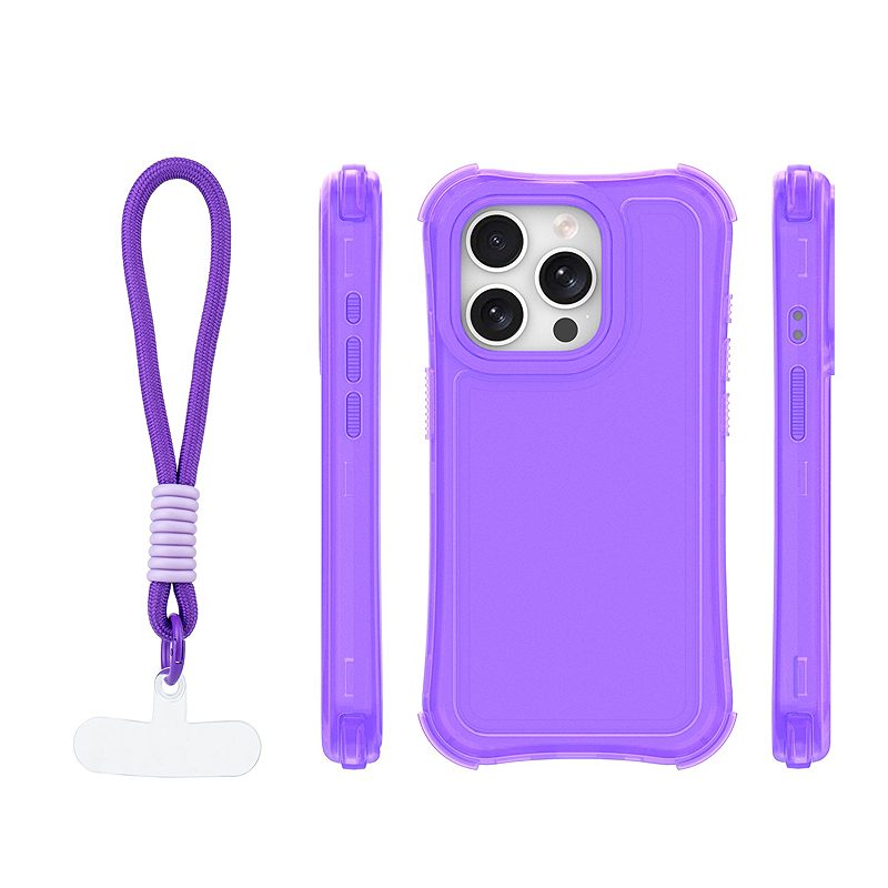 Safepop case with strap for iPhone 15 Pro 6,1" purple - Billede 2