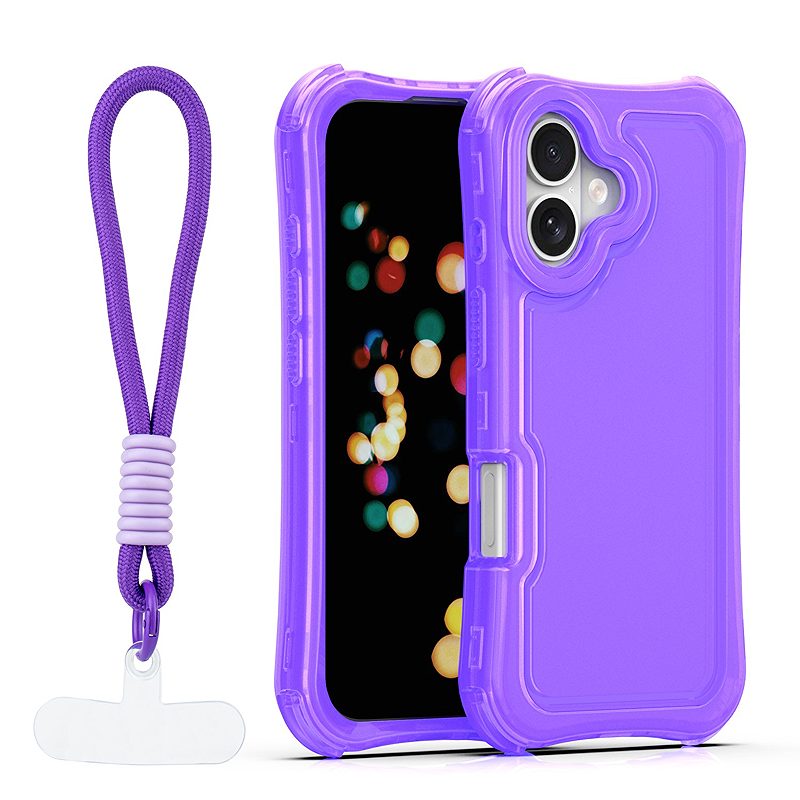 Safepop case with strap for iPhone 17 6,3" purple