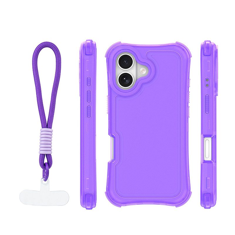 Safepop case with strap for iPhone 17 6,3" purple - Billede 2