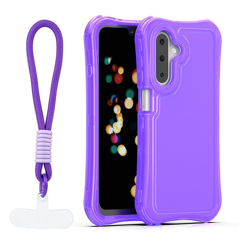 Safepop case with strap for Samsung Galaxy A17 4G / A17 5G / A26 5G / A18 5G purple