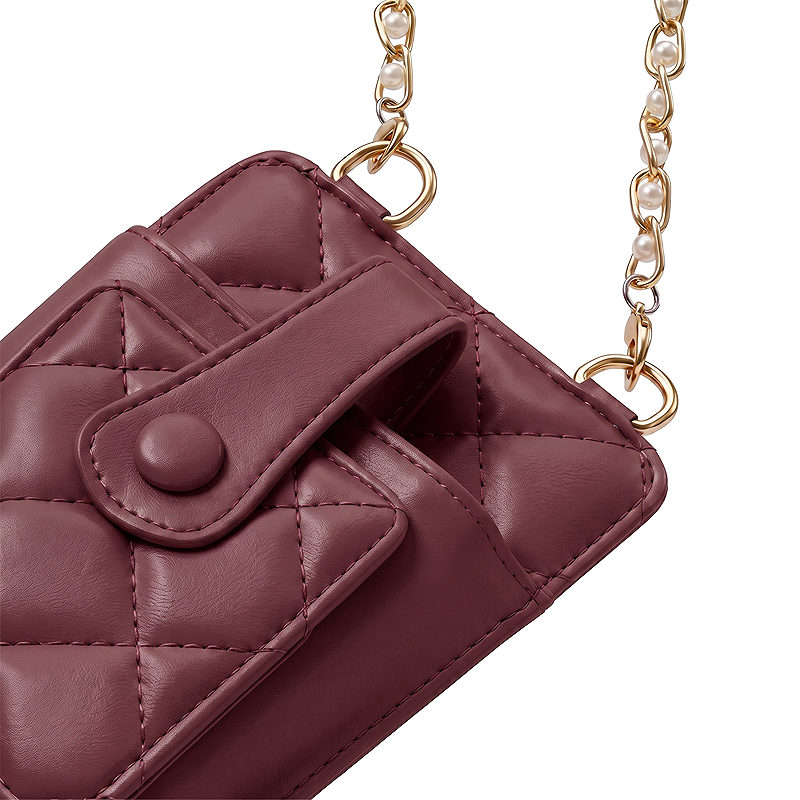 QUILTED PHONE BAG 19*10,5*2CM RED - Billede 2