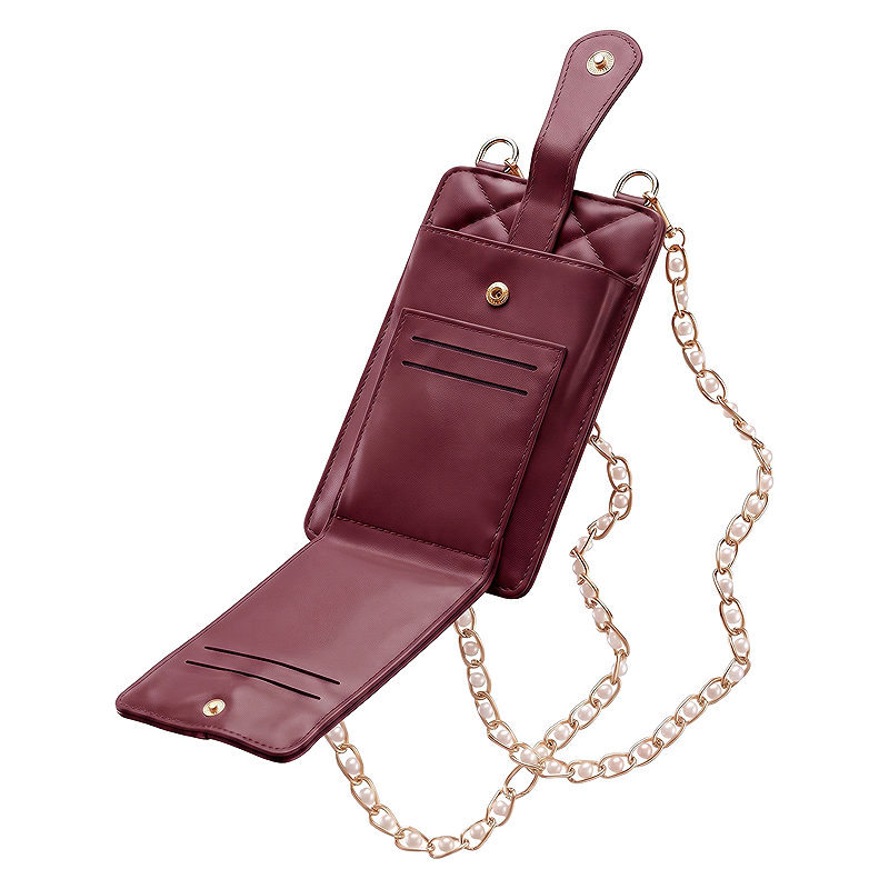 QUILTED PHONE BAG 19*10,5*2CM RED - Billede 3