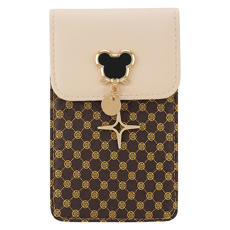 PHONE BAG MOUSE 19*12*2 CM BEIGE