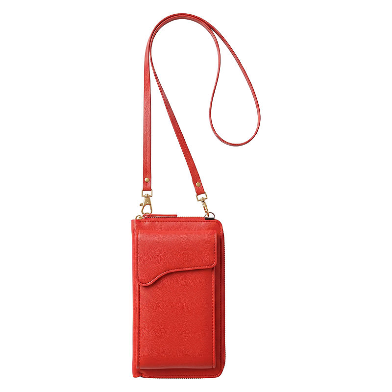 PHONE BAG WITH WALLET FUNCTION (18*11*5CM) RED