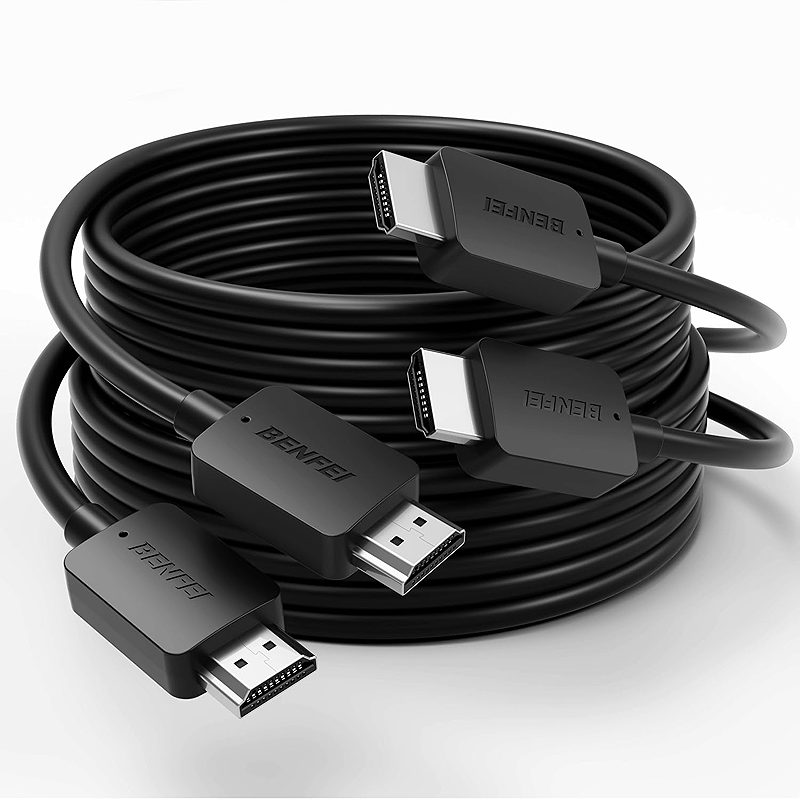 BENFEI cable 8K HDMI to HDMI 1.0 m 2 pack black