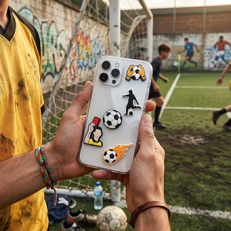 3D Sticker Football 5pcs set - Billede 2