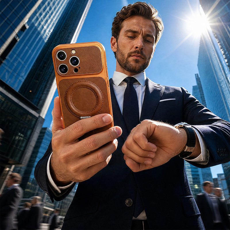 Luxgrip Mag case for iPhone 17 6,3'' orange - Billede 5
