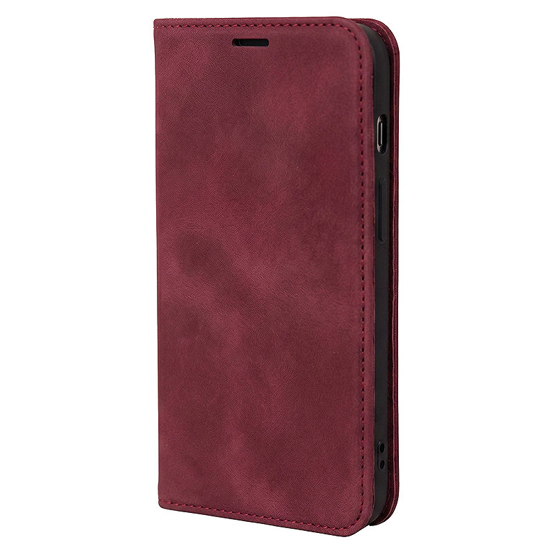 Smart Suede case for iPhone 15 6,1" maroon - Billede 2