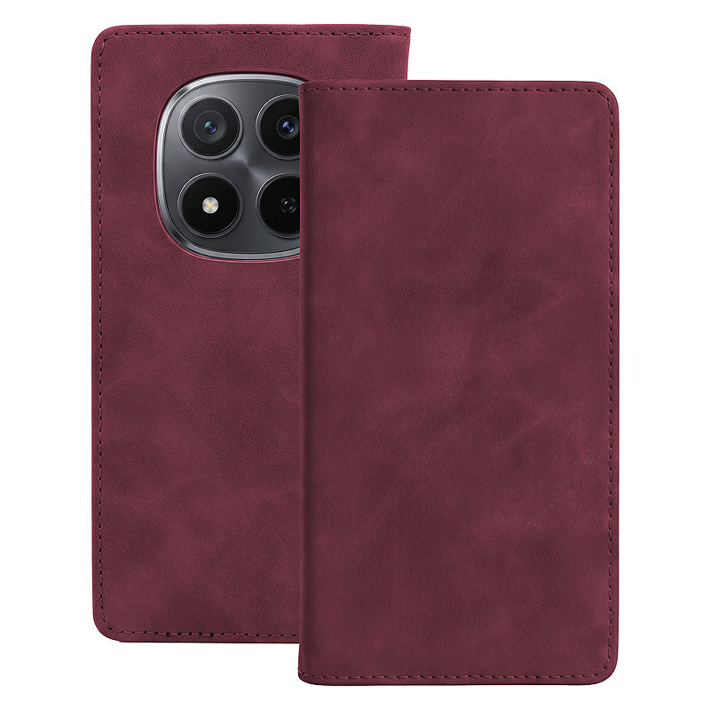 Smart Suede case for Xiaomi Redmi Note 15 Pro Plus 5G maroon
