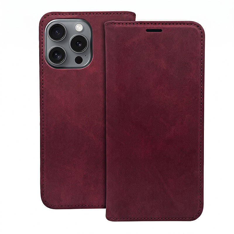 Smart Suede case for Motorola Edge 70 Fusion maroon - Billede 2