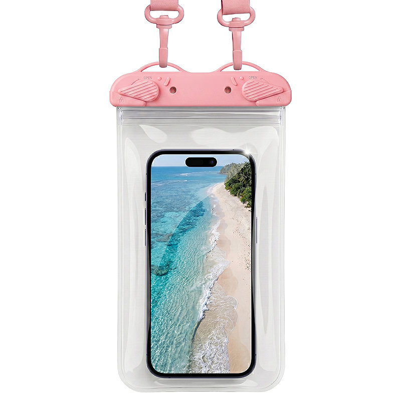 Waterproof case rainbow pink