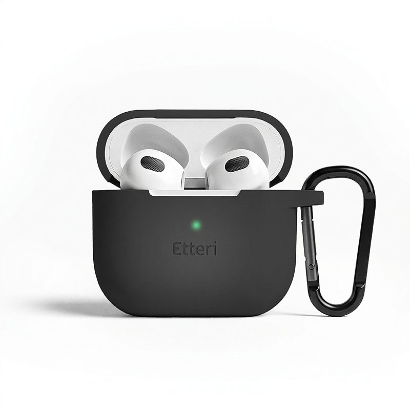 Etteri silicone case for AirPods 3 black