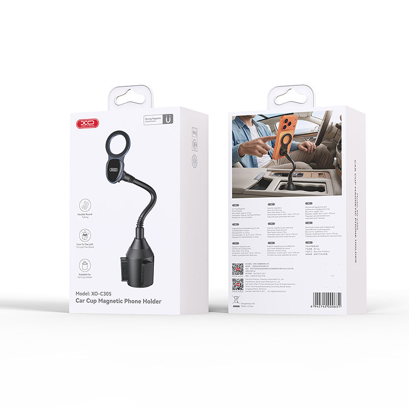 XO car holder C305 black for cup holder for MagSafe - Billede 5