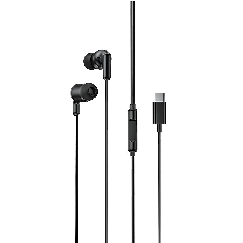 XO wired earphones EP84 USB-C black